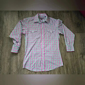 Panhandle Men's Button Down Pearl Snap Western Shirt